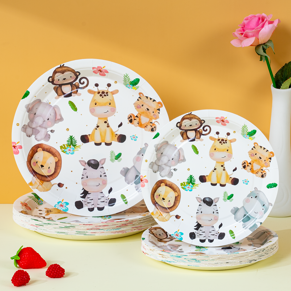 Jungle Safari Animal Disposabl - مراجعة Event Party وسعره
