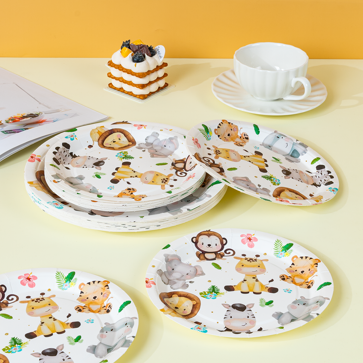 Jungle Safari Animal Disposabl - مراجعة Event Party وسعره