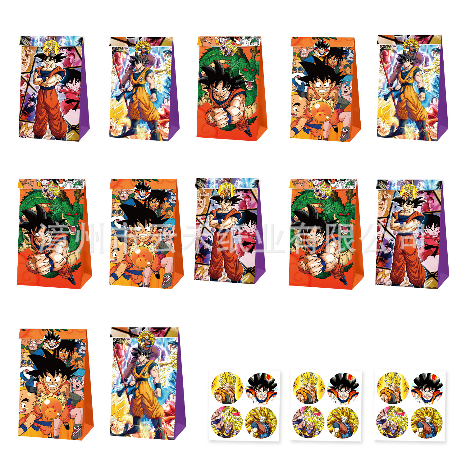 12/24pcs Set Dragon Ball Son G - مراجعة Party Favor Bag وسعره