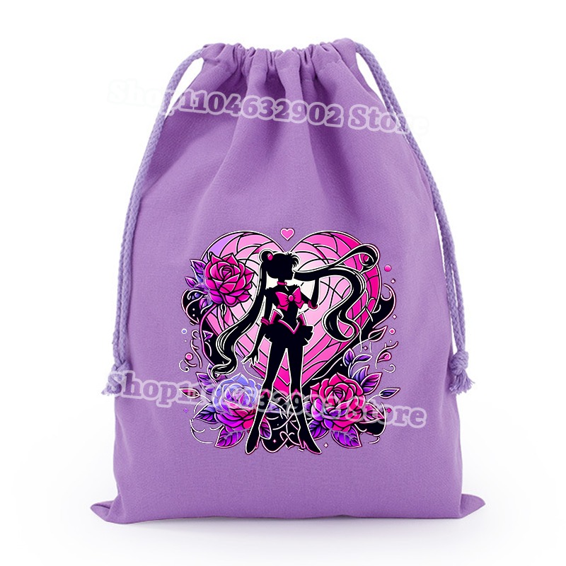 Sailor Moon Small Drawstring P - مراجعة Party Favor Bag وسعره