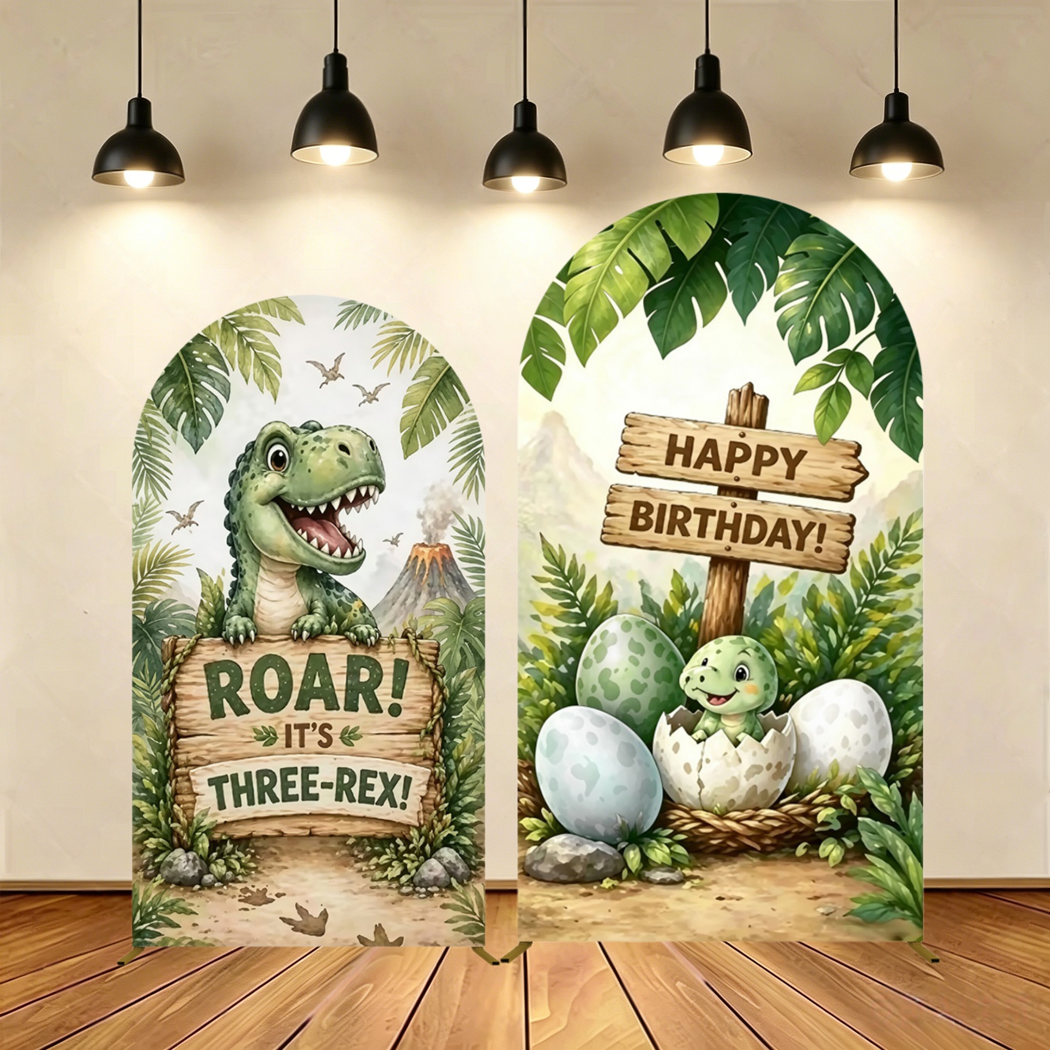 Yeele Dinosaur Themed Arch Cov - مراجعة Dessert Table Backdrop وسعره