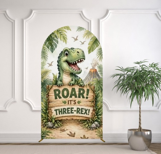 Yeele Dinosaur Themed Arch Cov - مراجعة Dessert Table Backdrop وسعره