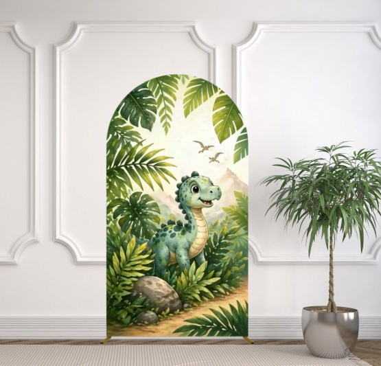 Yeele Dinosaur Themed Arch Cov - مراجعة Dessert Table Backdrop وسعره