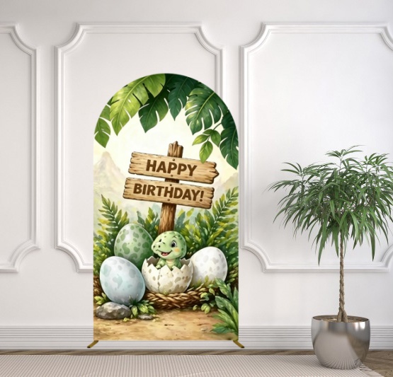 Yeele Dinosaur Themed Arch Cov - مراجعة Dessert Table Backdrop وسعره