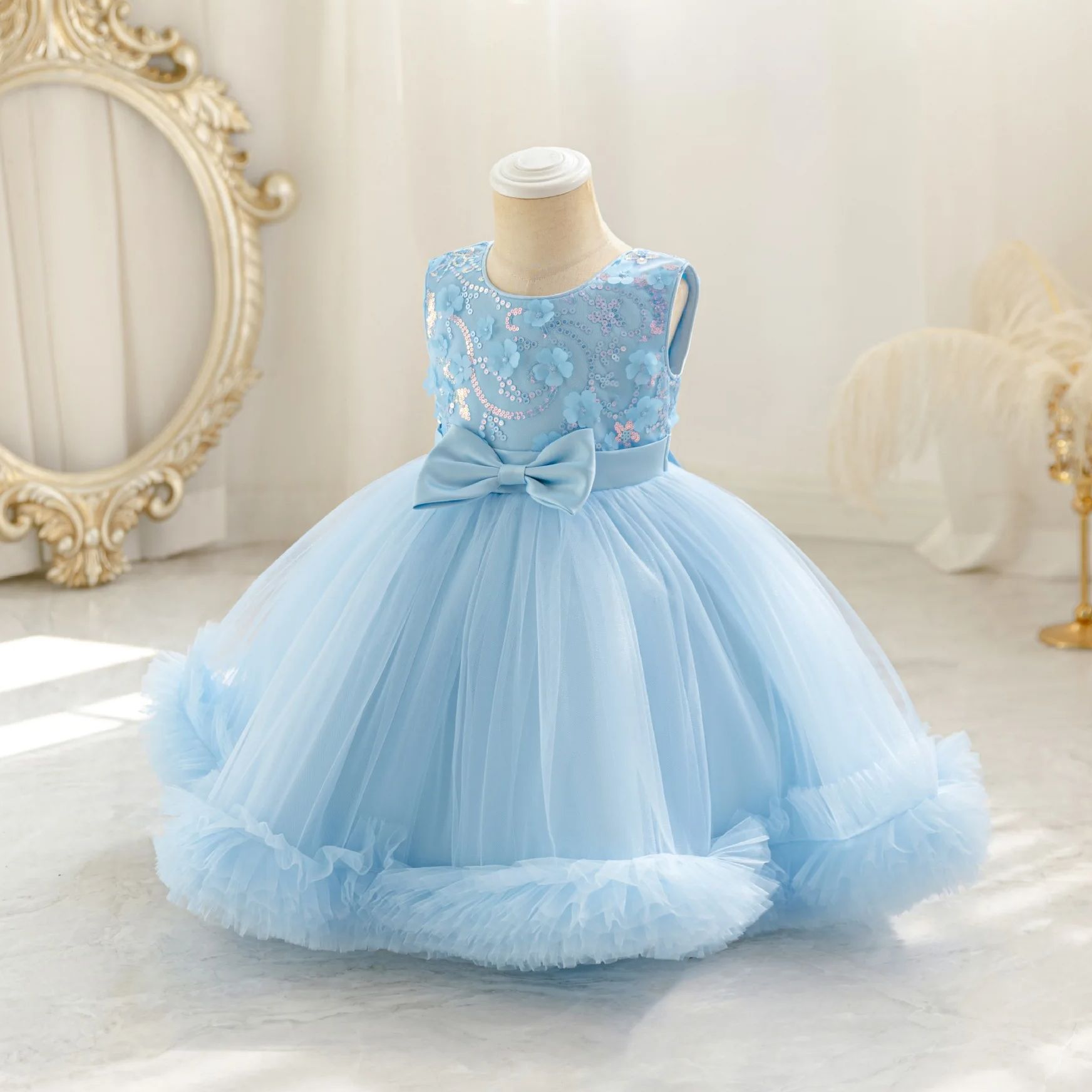 HETISO Tulle Puffy Flower Girl - مراجعة Glitter Tablecloth وسعره