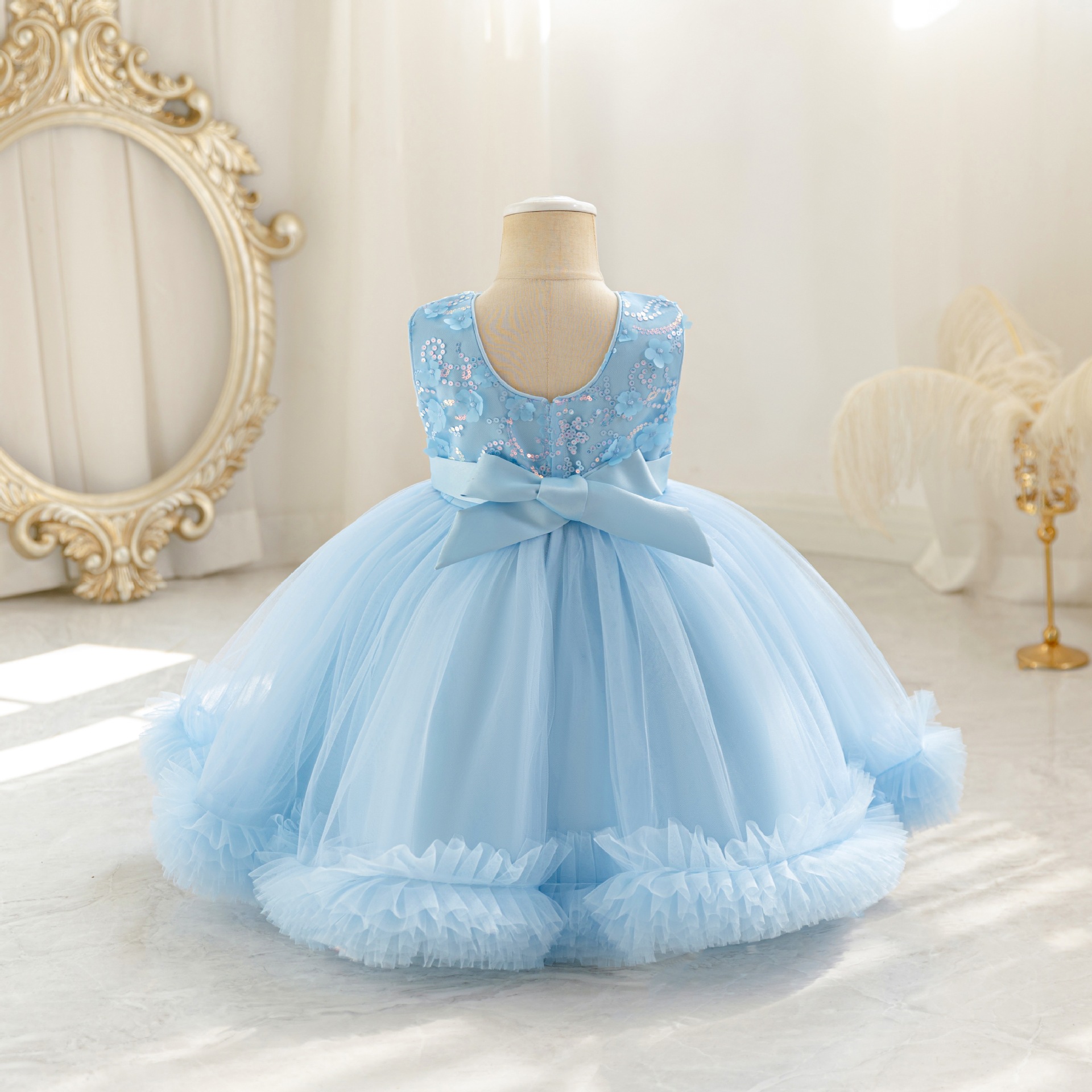 HETISO Tulle Puffy Flower Girl - مراجعة Glitter Tablecloth وسعره