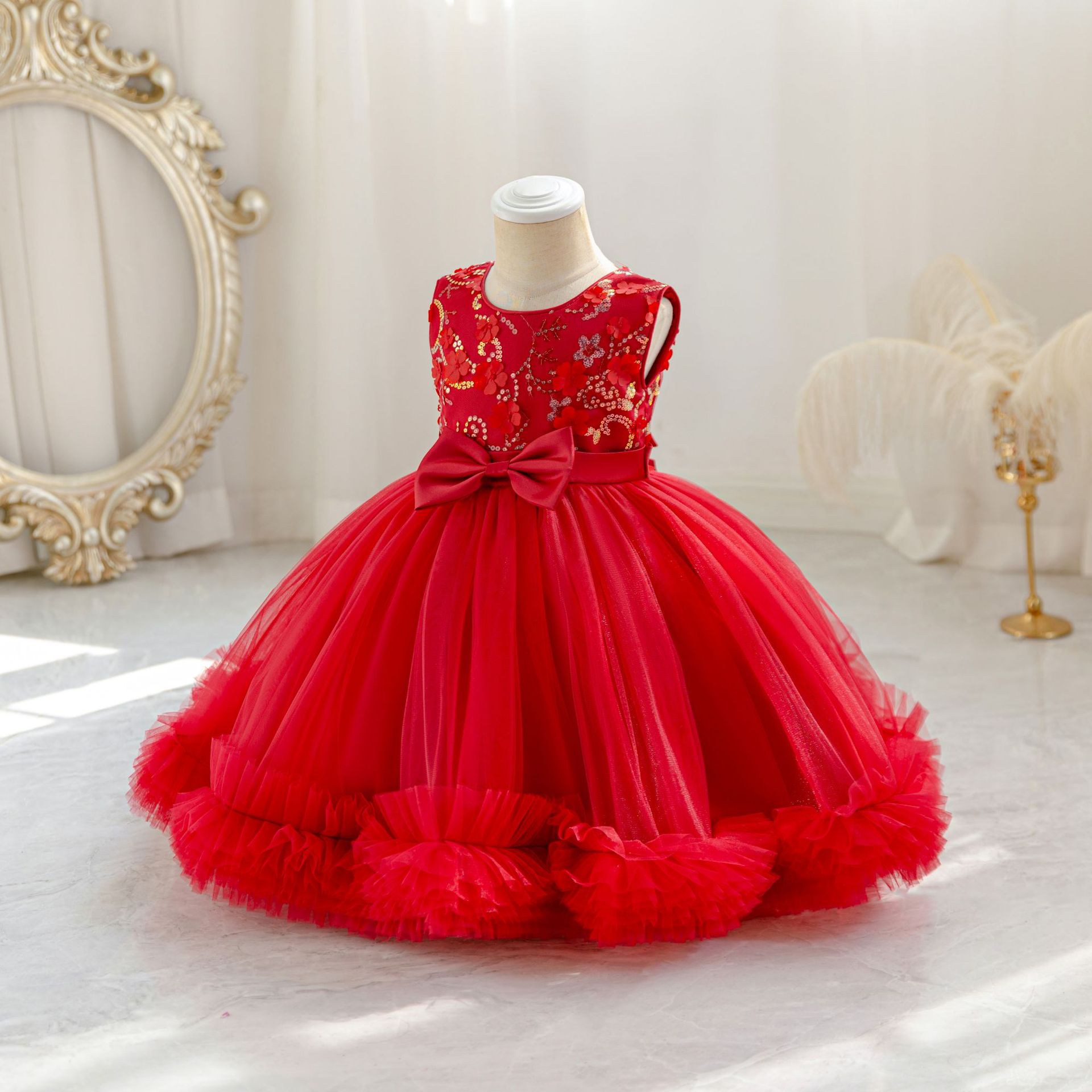 HETISO Tulle Puffy Flower Girl - مراجعة Glitter Tablecloth وسعره