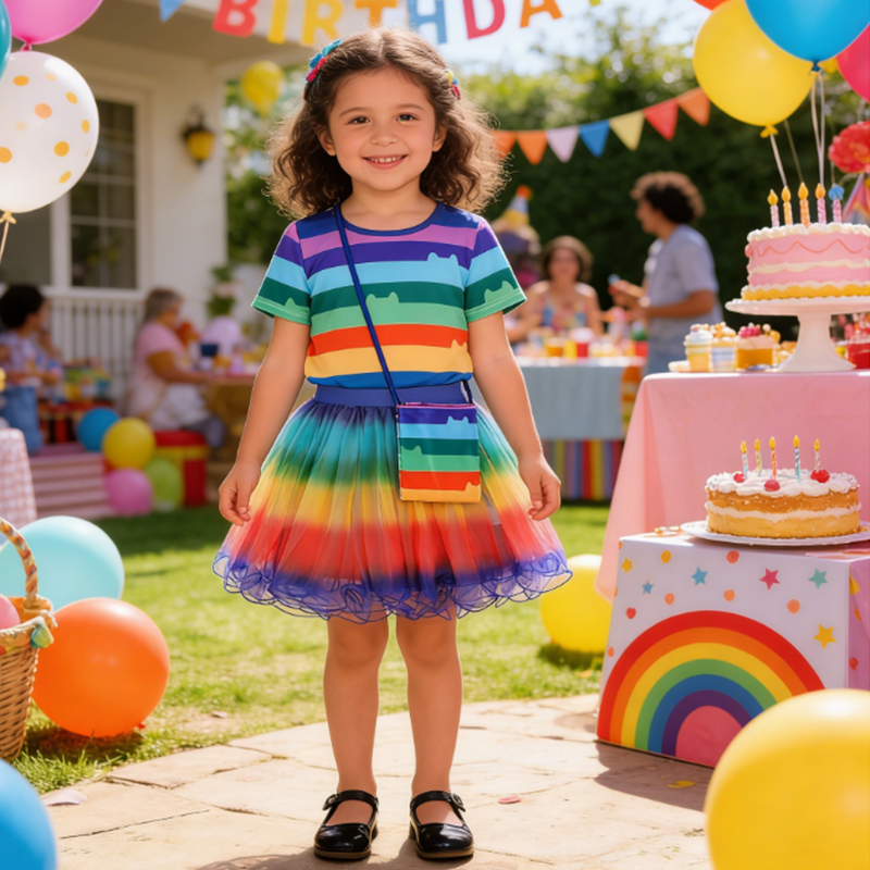 Halloween Costume Girl	Rainbow - مراجعة Party Favor Bag وسعره
