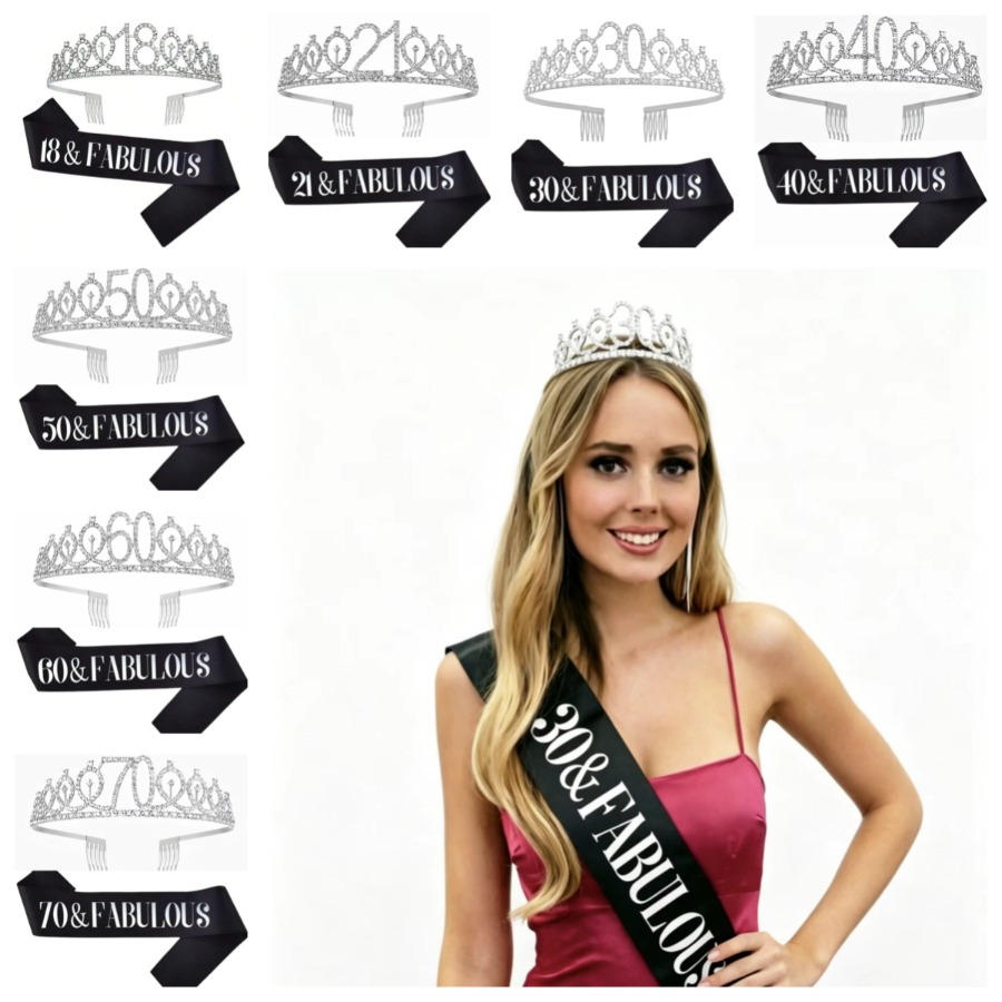Glitter Silvery Birthday Tiara - مراجعة Birthday Sash Glitter وسعره