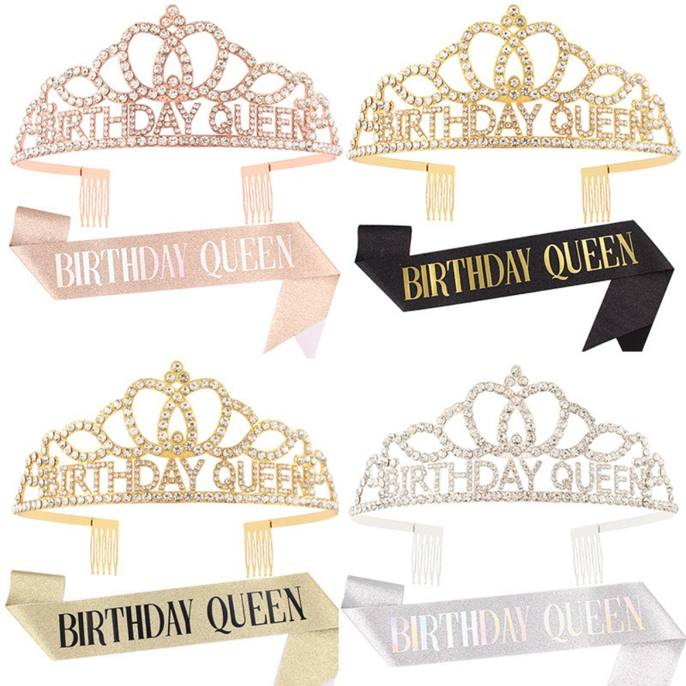 Rose Gold Glitter Birthday Que - مراجعة Birthday Sash Glitter وسعره
