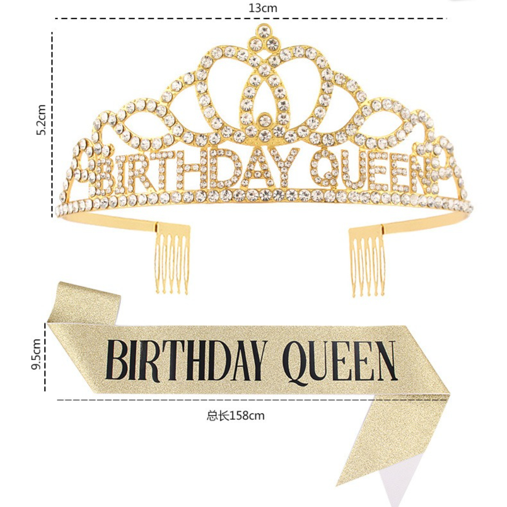 Rose Gold Glitter Birthday Que - مراجعة Birthday Sash Glitter وسعره