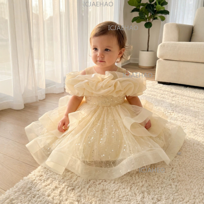 2026 Children Girls Tulle Bead - مراجعة Glitter Tablecloth وسعره