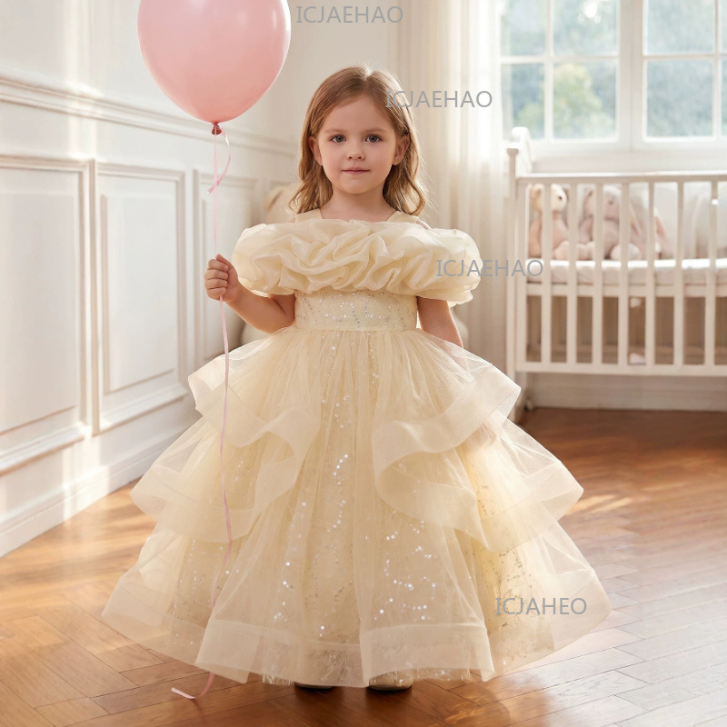 2026 Children Girls Tulle Bead - مراجعة Glitter Tablecloth وسعره