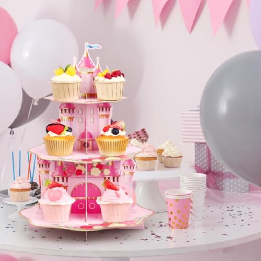 3 Tier Cupcake Stand Birthday  - مراجعة Cupcake Stand Tier وسعره