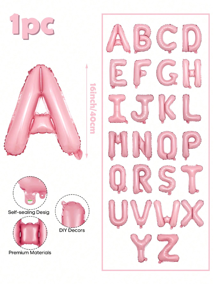 16 inch pink letter decoration - مراجعة Event Z وسعره