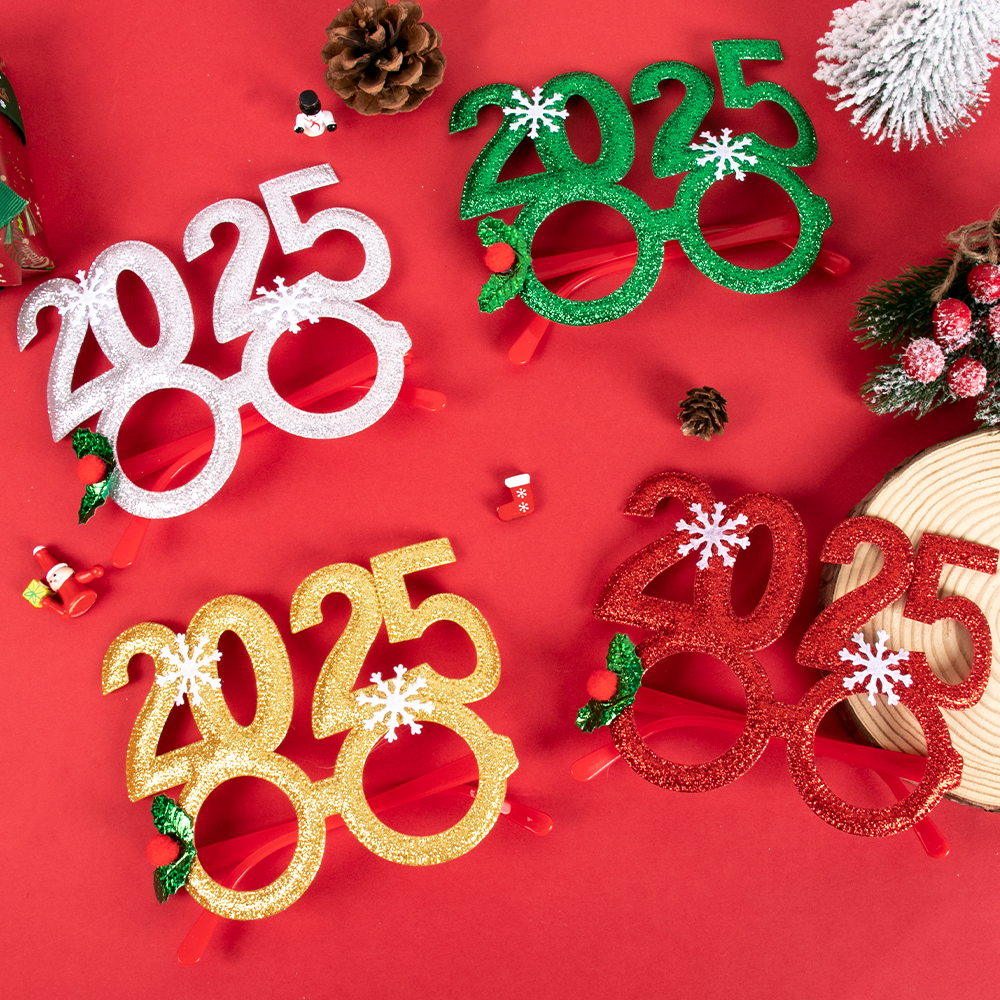 2025 Christmas Glasses Frame S - مراجعة Photo Booth Frame وسعره