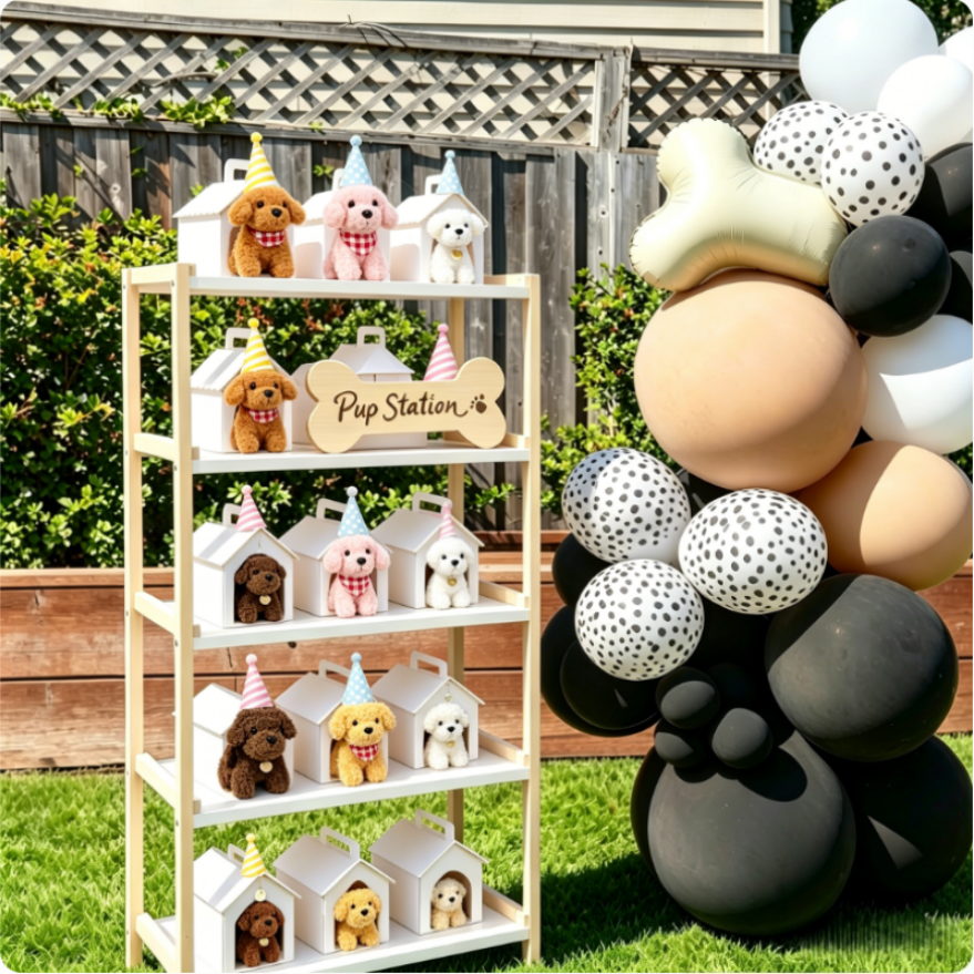 8-24Set Teddy Dogs DIY Adopt A - مراجعة Event Party وسعره