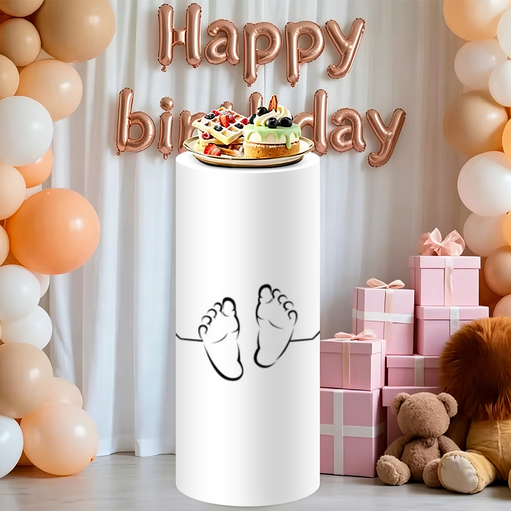 Yeele 3PCS Baby Silhouette Cyl - مراجعة Dessert Table Backdrop وسعره