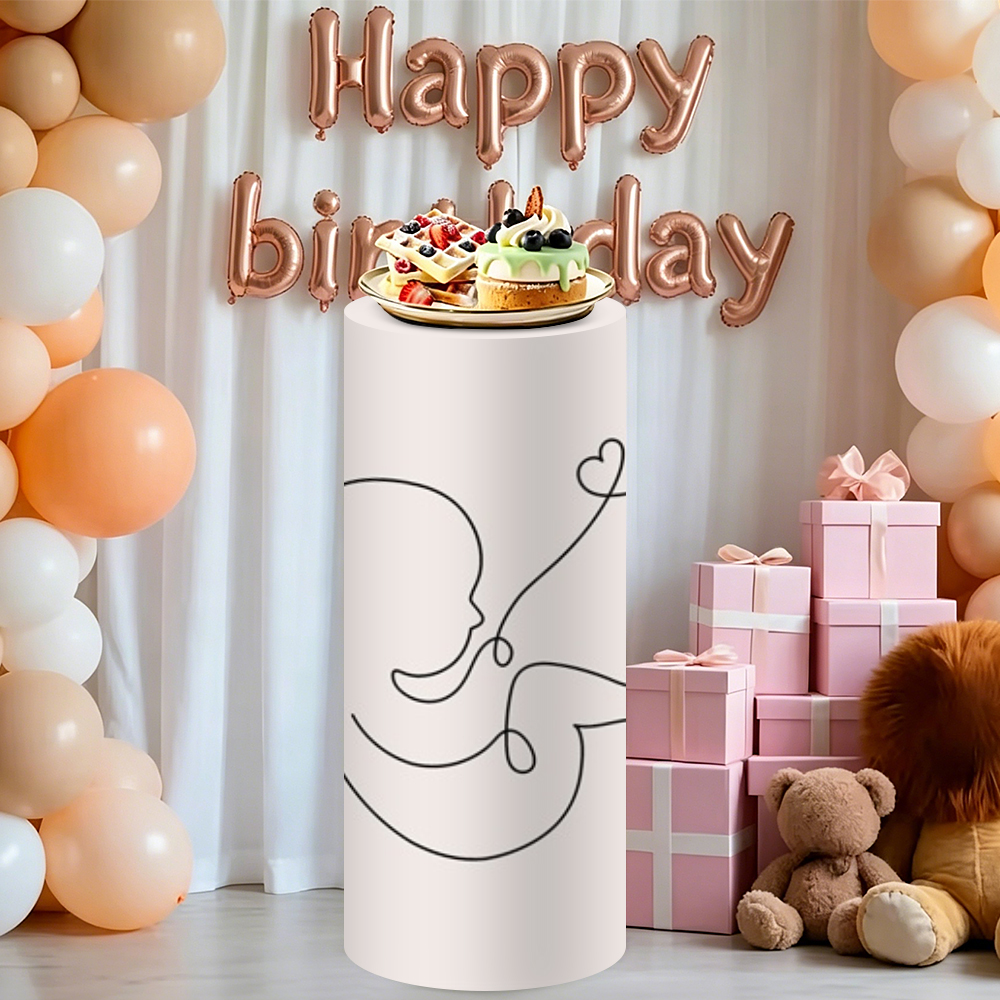 Yeele 3PCS Baby Silhouette Cyl - مراجعة Dessert Table Backdrop وسعره