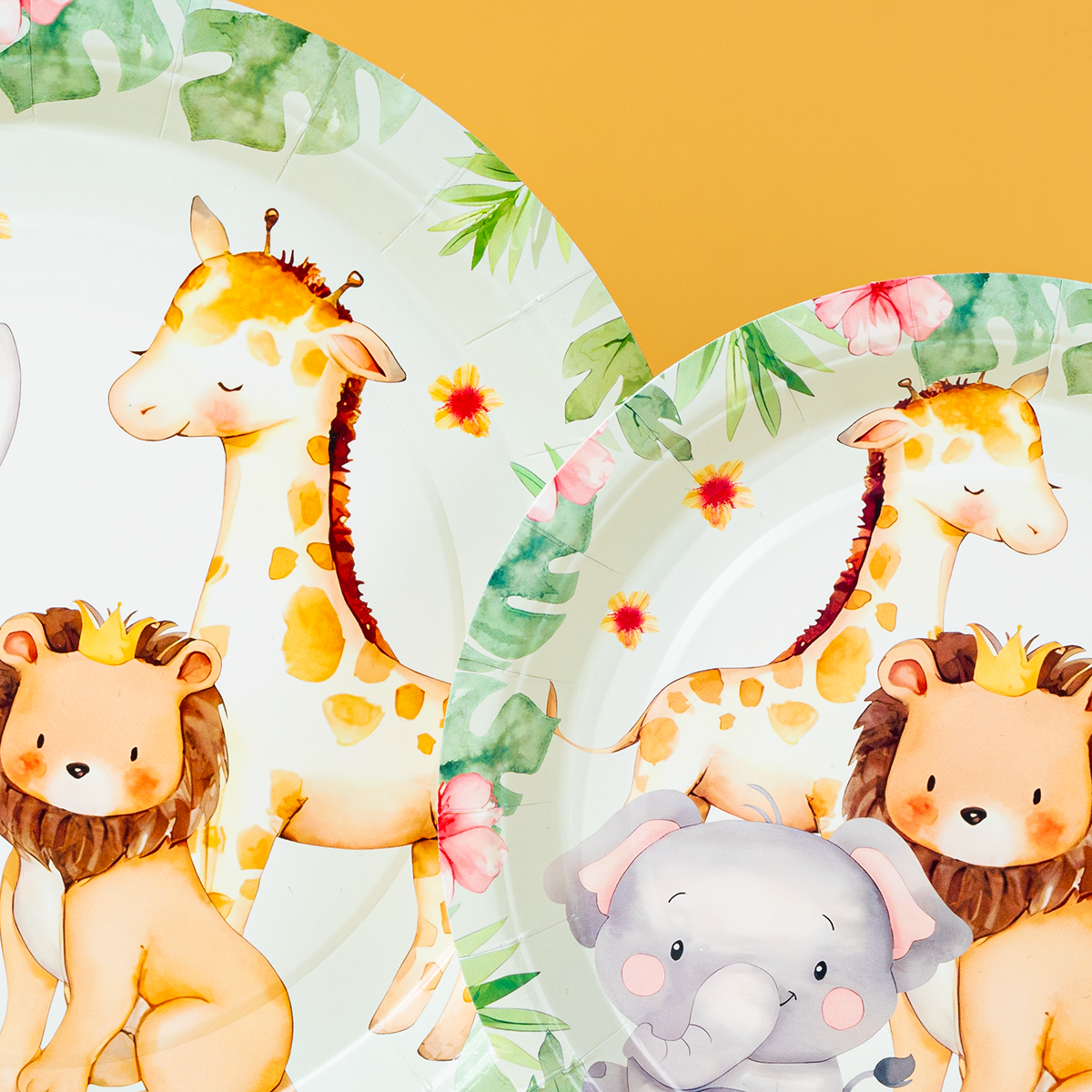 Jungle Safari Animal Paper Pla - مراجعة Event Party وسعره