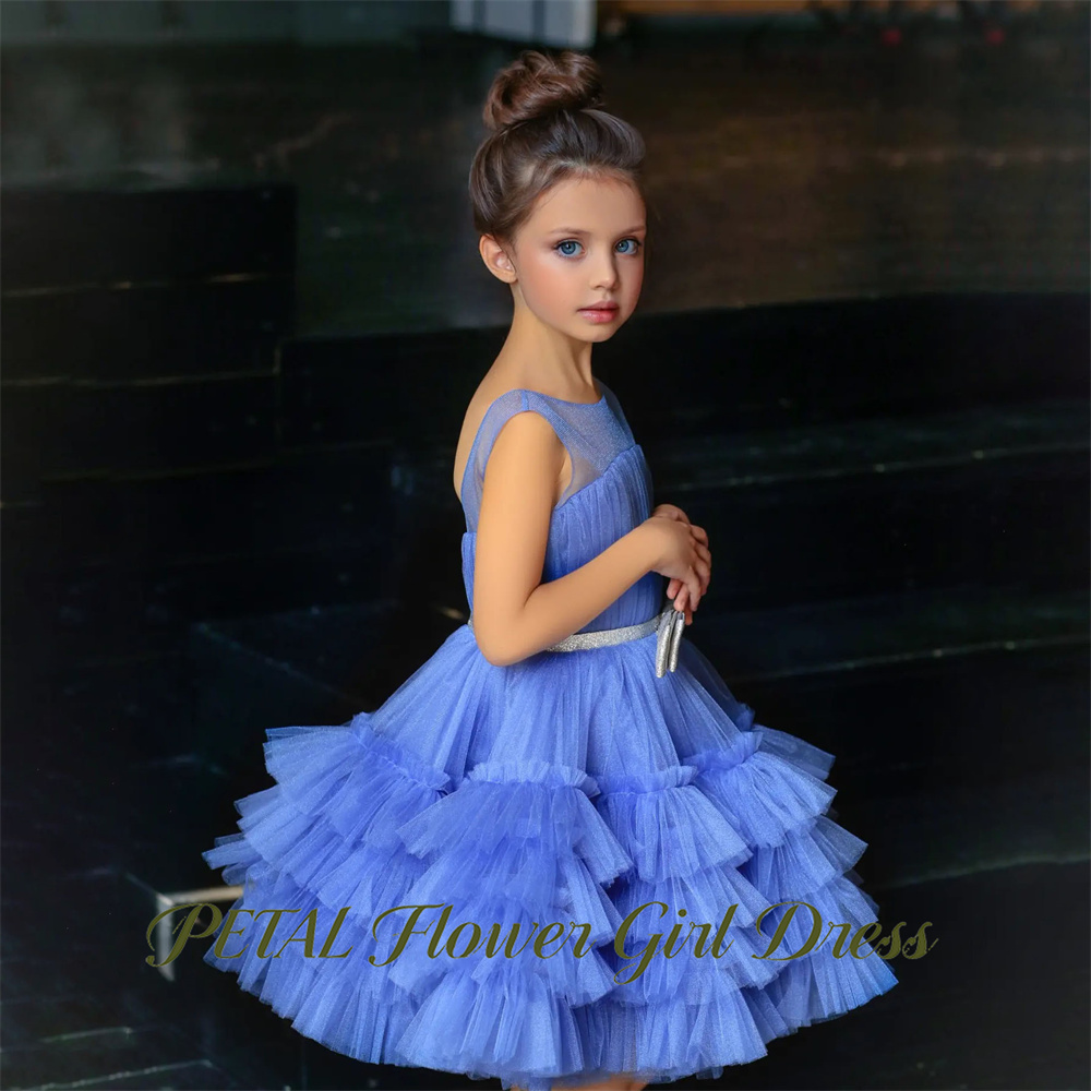 Petal Blue Sleeveless Children - مراجعة Birthday Sash Glitter وسعره