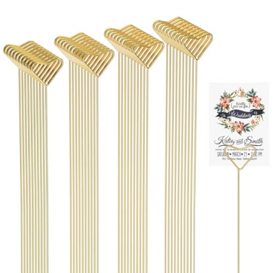 40 Packs Floral Card Holder Pi - مراجعة Centerpiece Stick وسعره