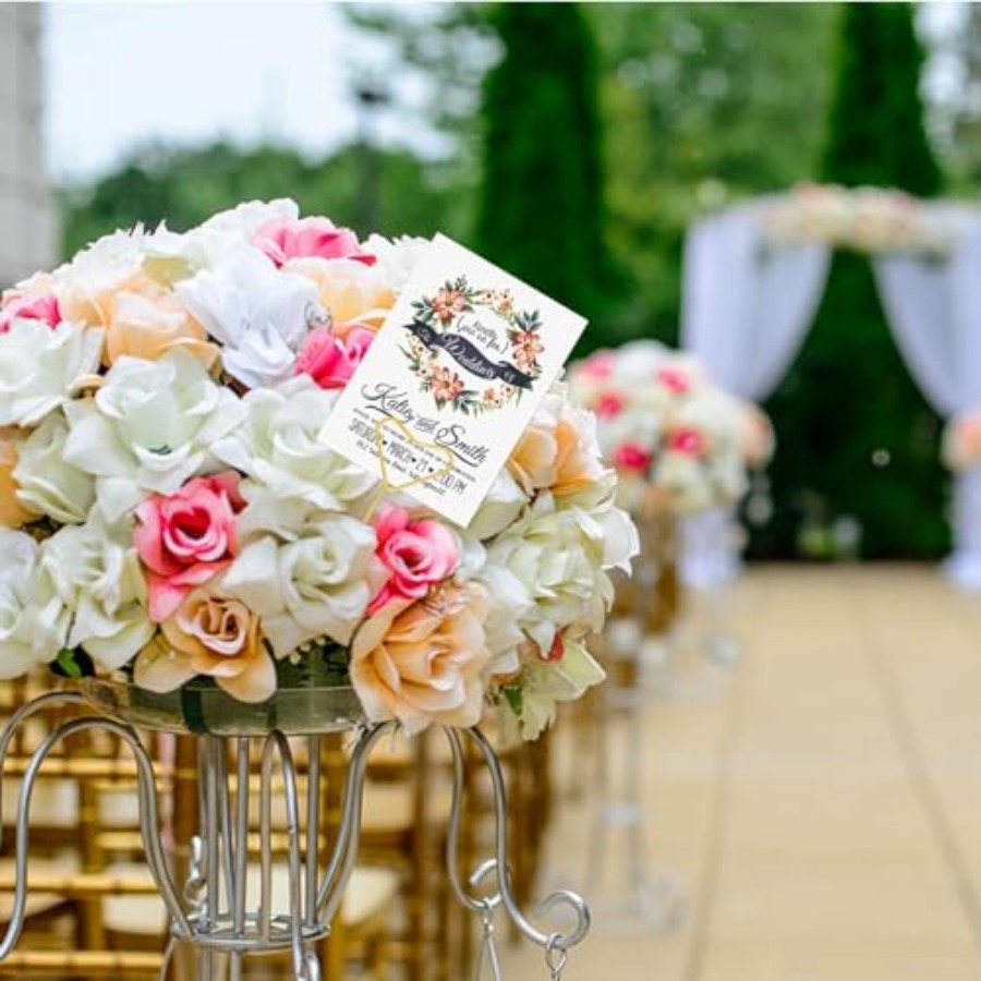 40 Packs Floral Card Holder Pi - مراجعة Centerpiece Stick وسعره