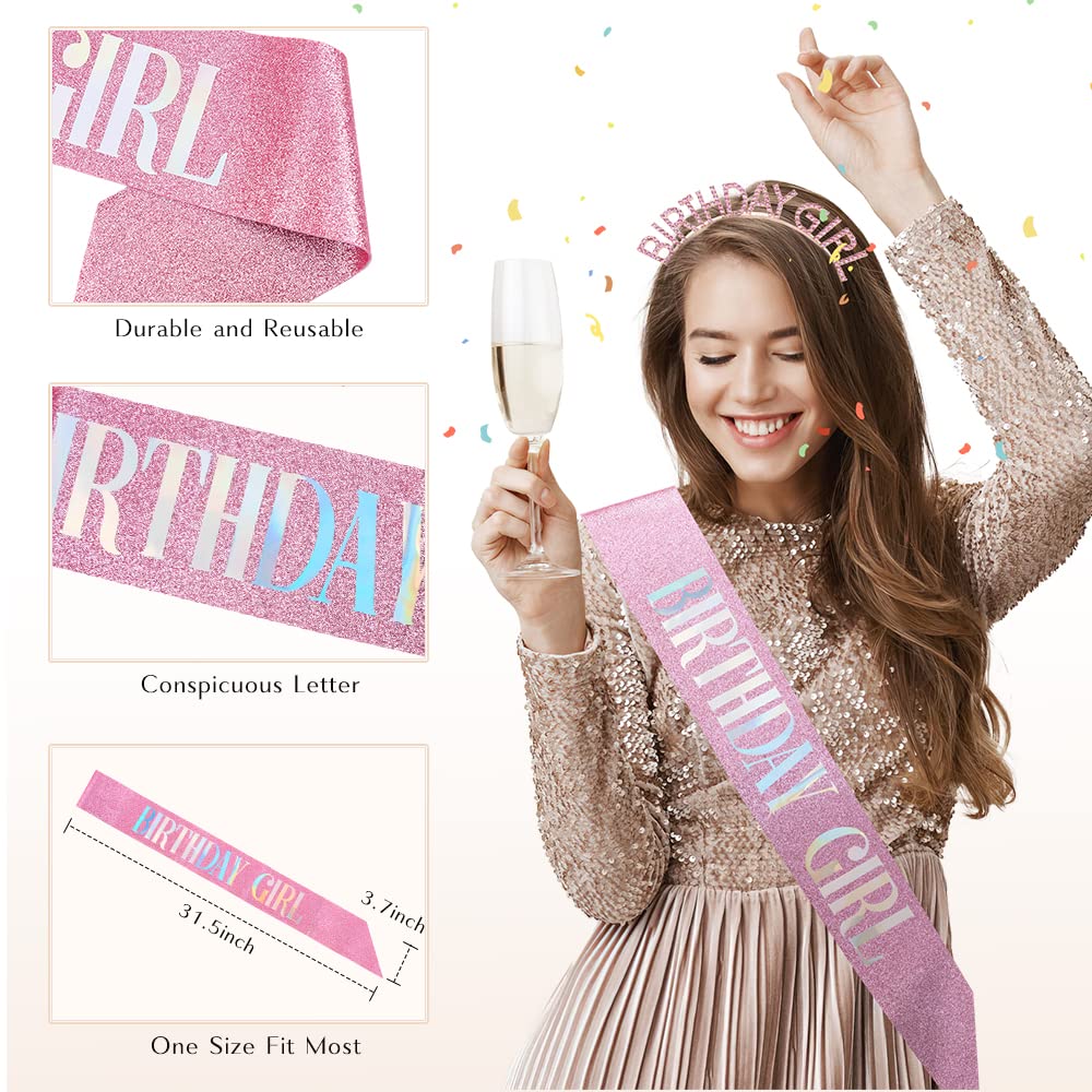 Glitter Birthday Sash Tiara Rh - مراجعة Birthday Sash Glitter وسعره