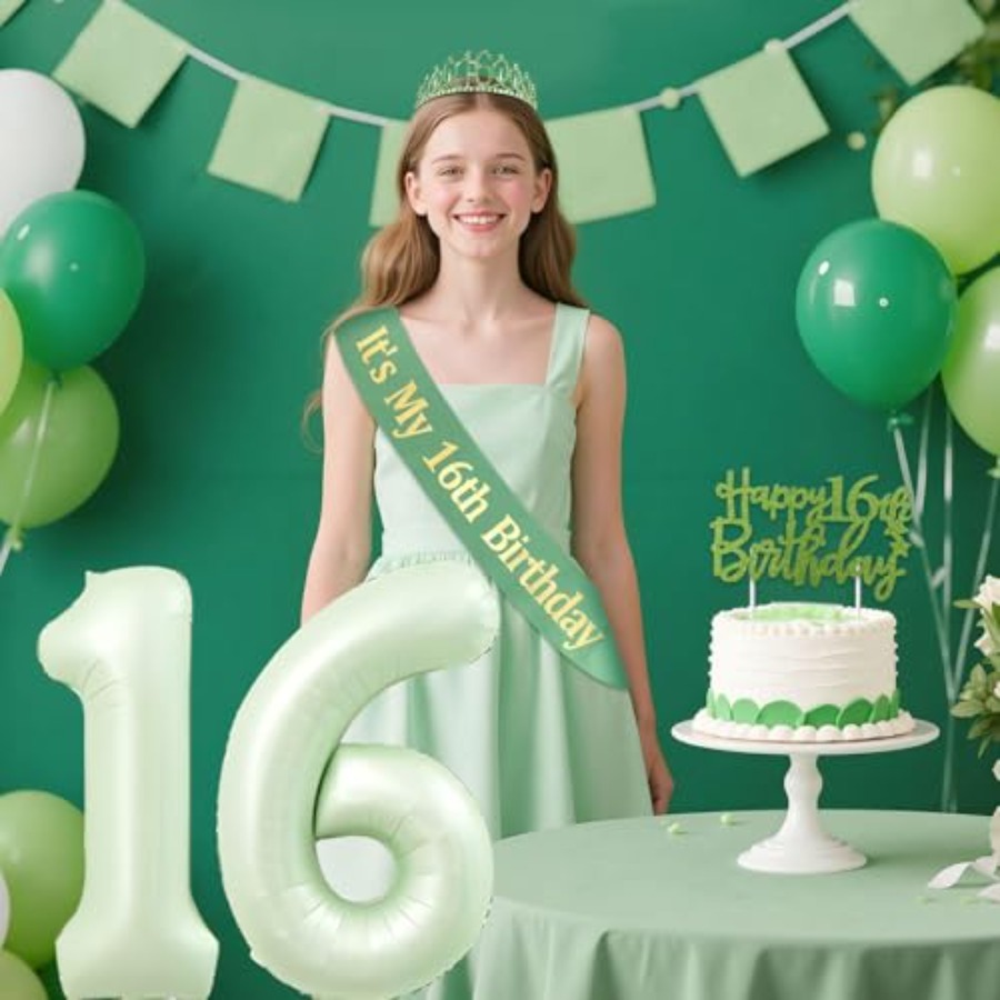 Birthday Decorations for Girls - مراجعة Birthday Sash Glitter وسعره