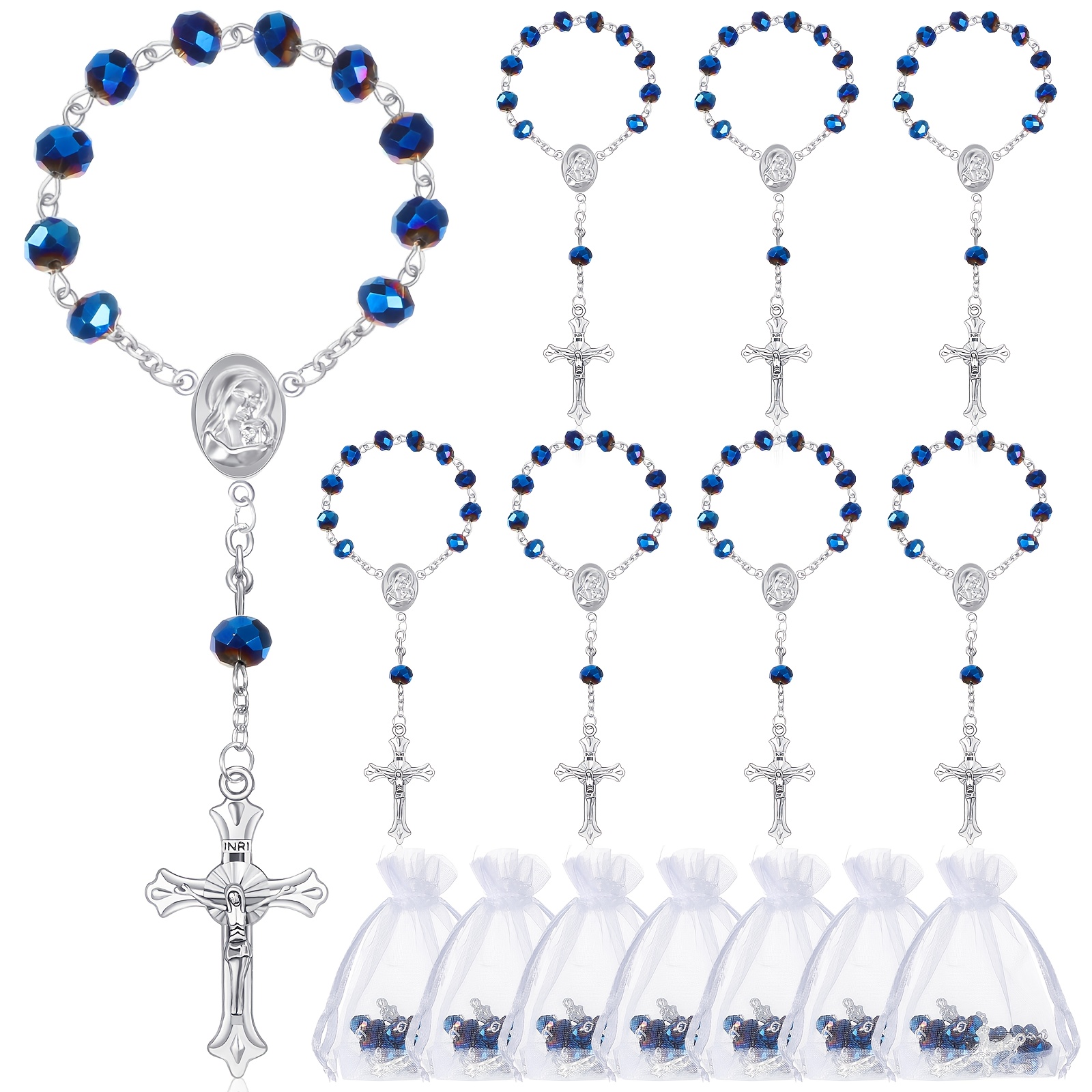 50 Sets Baptism Favors Rosary  - مراجعة Party Favor Bag وسعره