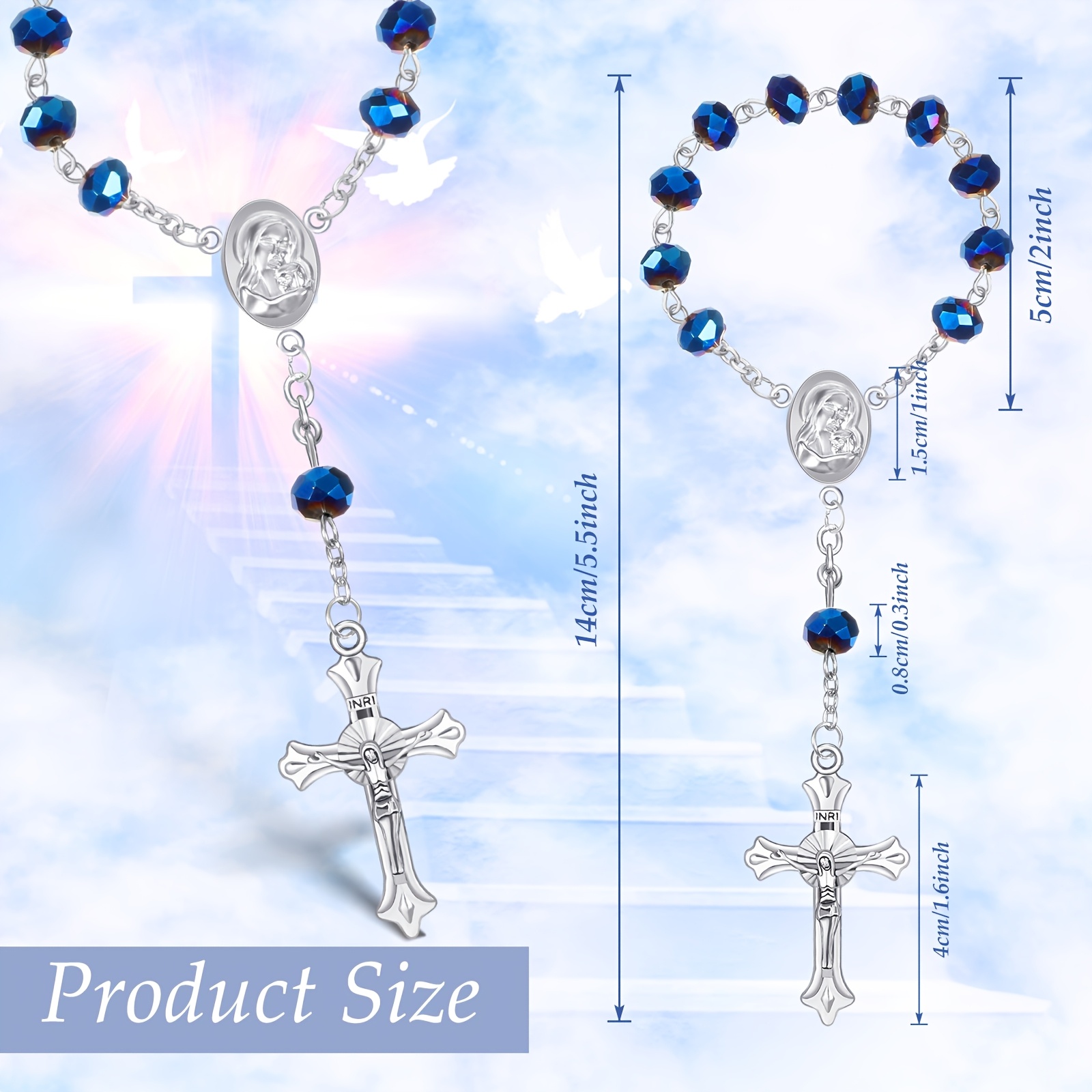 50 Sets Baptism Favors Rosary  - مراجعة Party Favor Bag وسعره