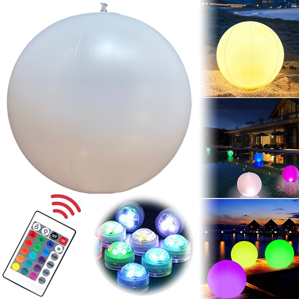 1-4PCS Floating Pool Lights wi - مراجعة Led Balloon Light وسعره