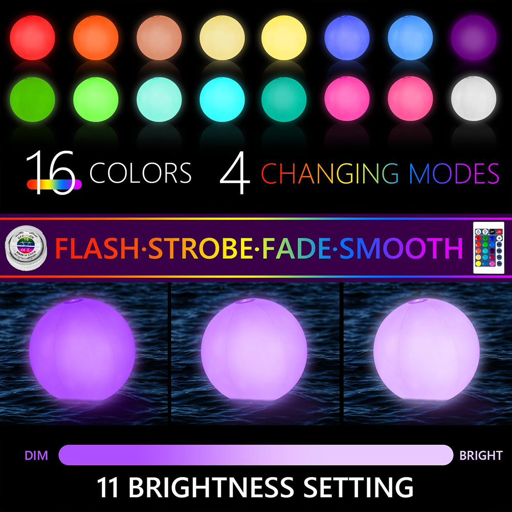 1-4PCS Floating Pool Lights wi - مراجعة Led Balloon Light وسعره