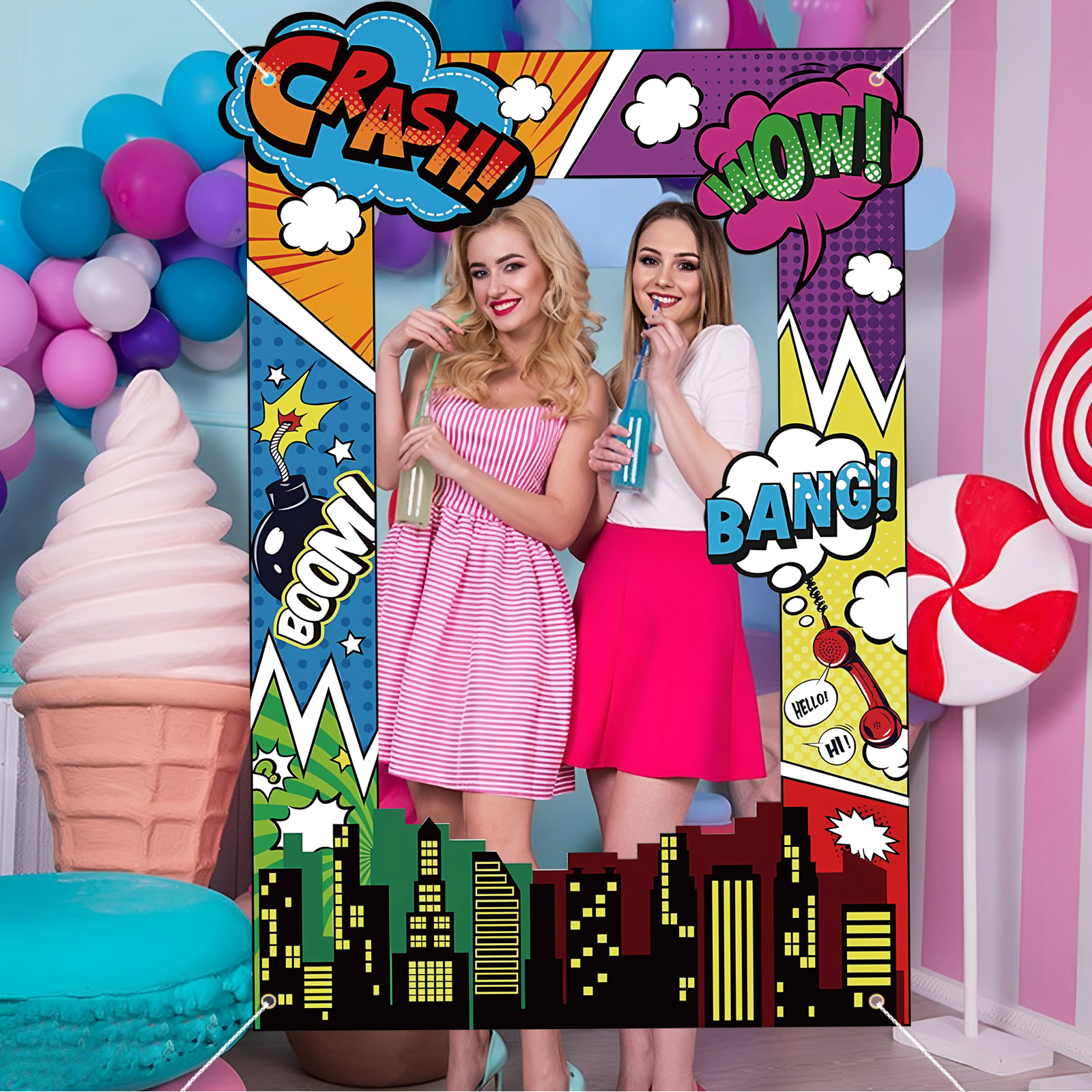 Super Hero Photo Prop Hero Bir - مراجعة Photo Booth Frame وسعره