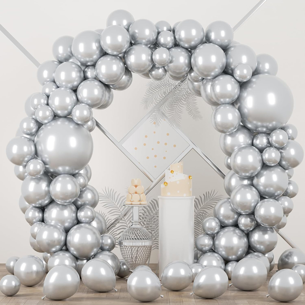 68Pcs Metallic Silver Balloons - مراجعة Balloon Arch Kit وسعره