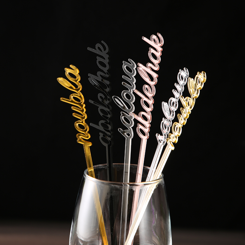 Personalized name drink stirre - مراجعة Centerpiece Stick وسعره