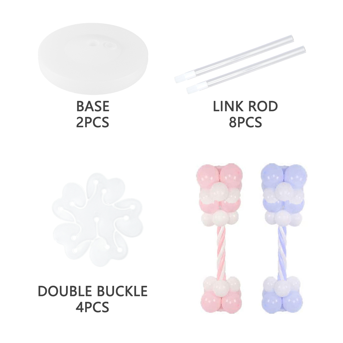 2Sets Balloon Column Stand Kit - مراجعة Balloon Arch Kit وسعره