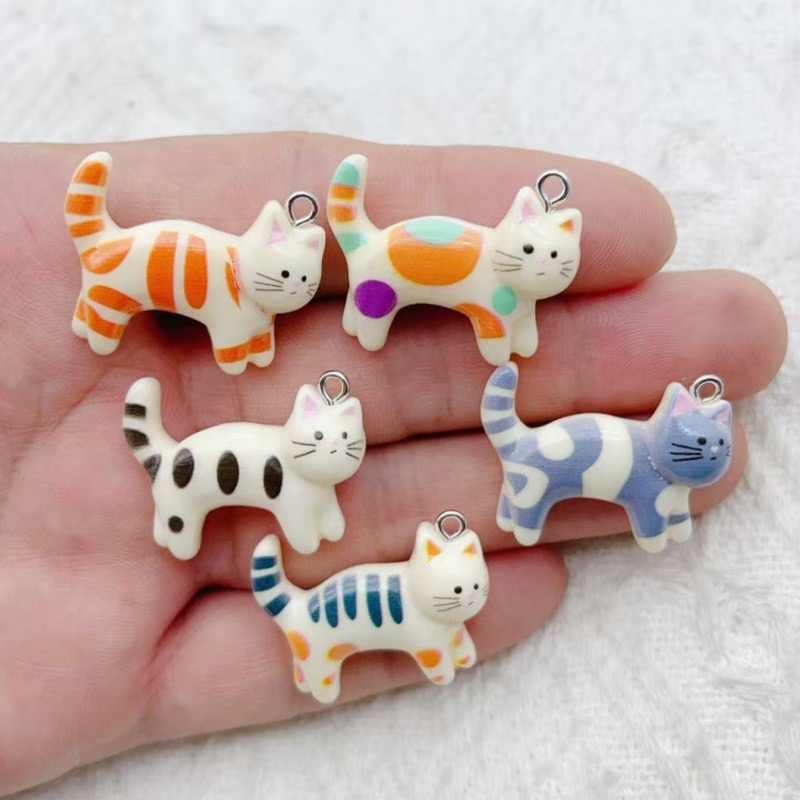 10pcs resin cartoon cat animal - مراجعة Event Party وسعره