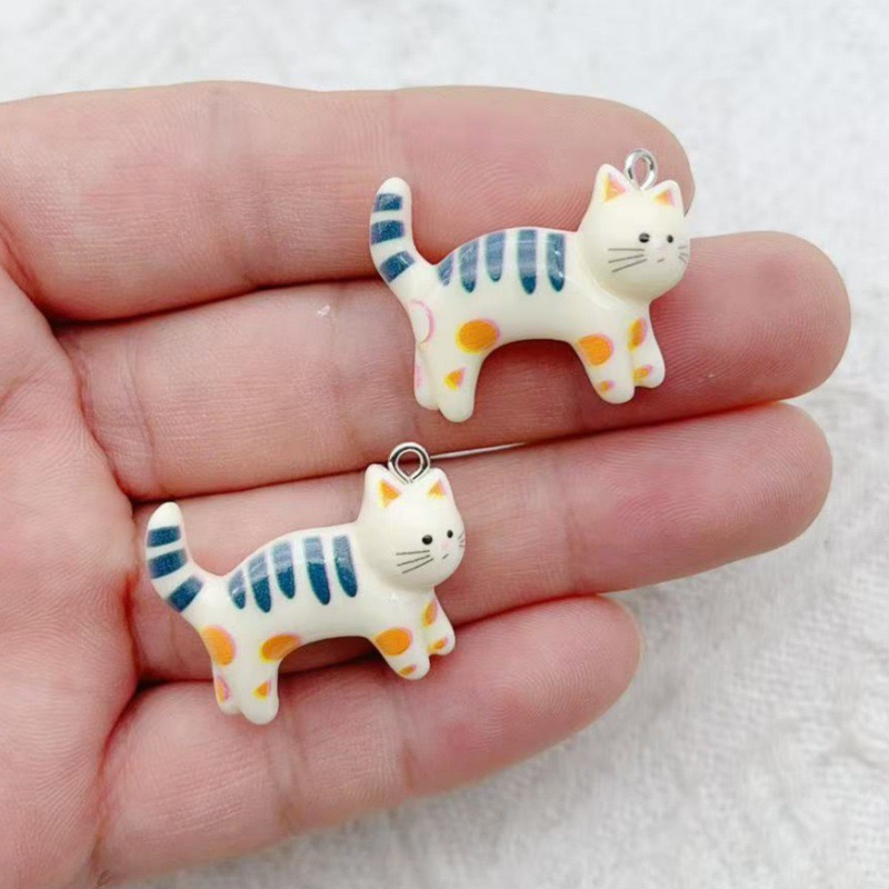 10pcs resin cartoon cat animal - مراجعة Event Party وسعره