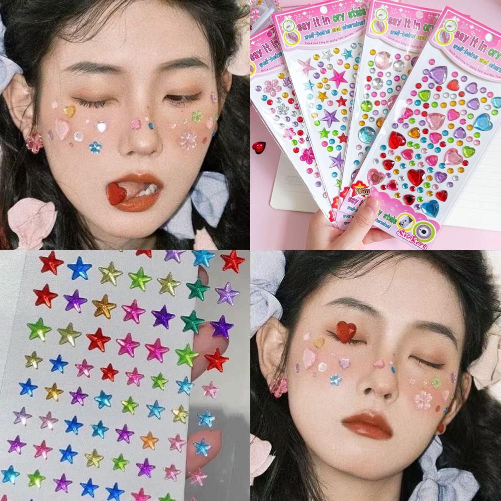 Self-Adhesive Face Rhinestones - مراجعة Event Party وسعره