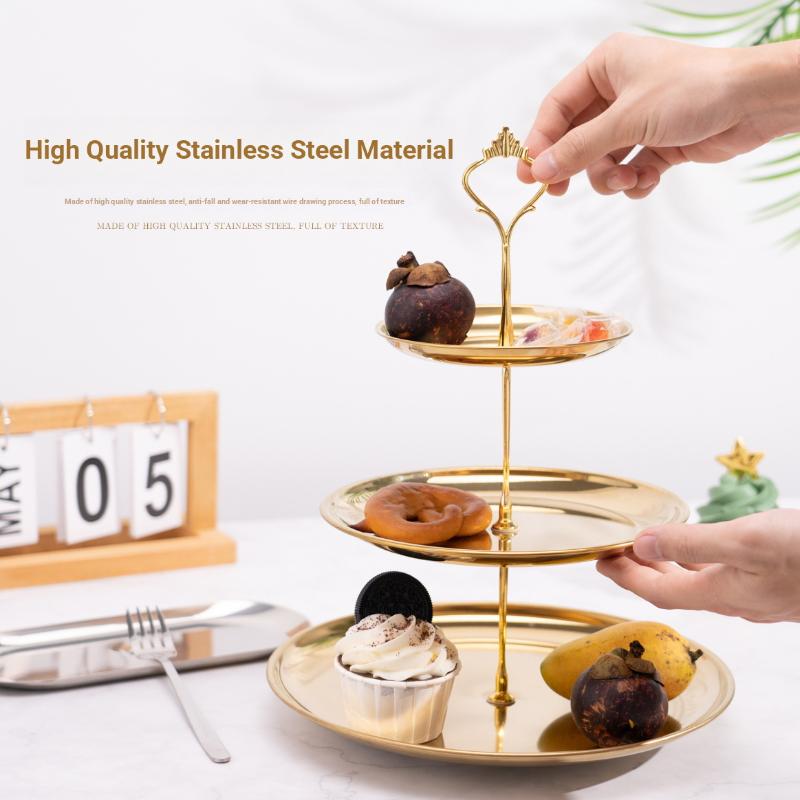 Gold Silver 2/3-Tier Cake Stan - مراجعة Cupcake Stand Tier وسعره