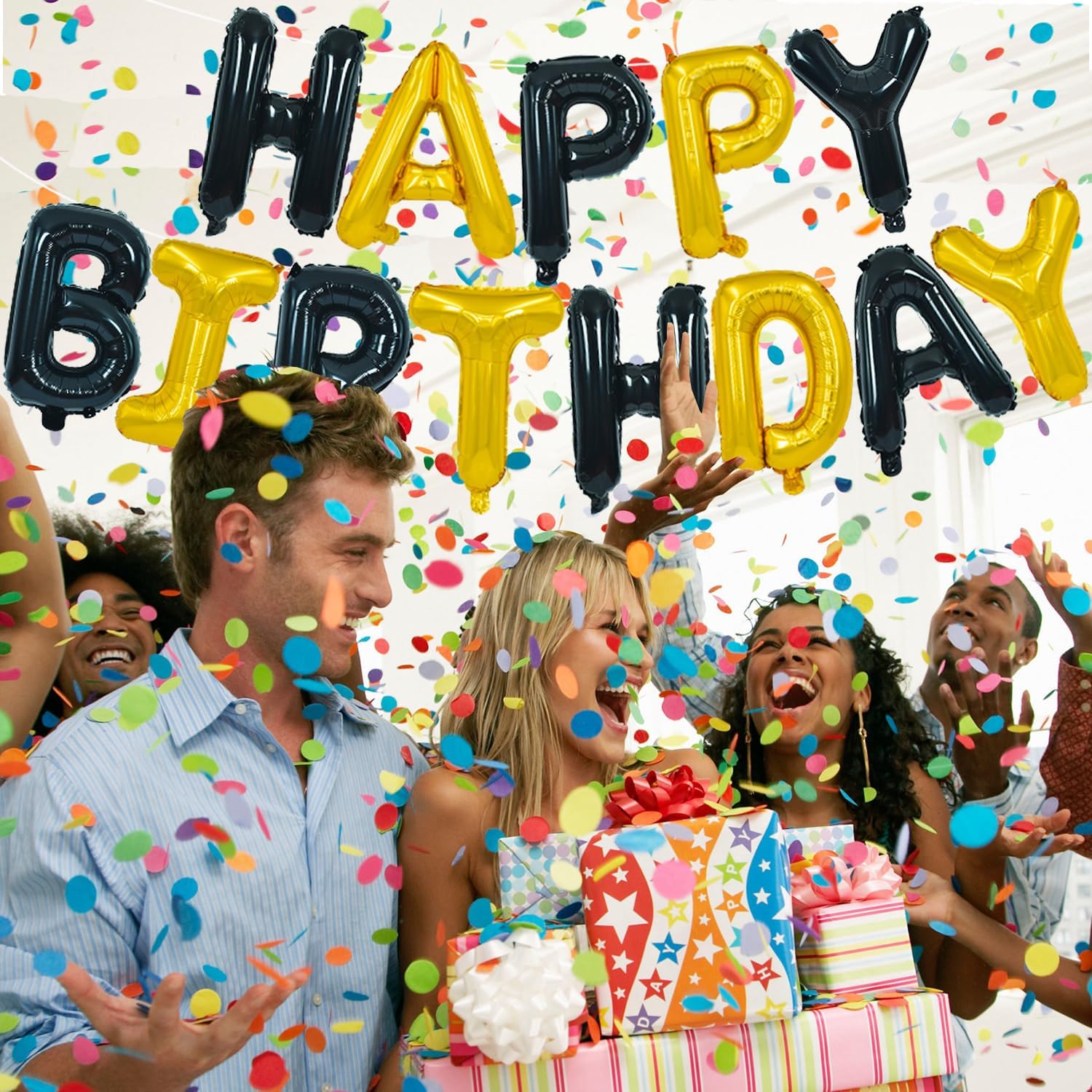 Black Gold Happy Birthday Deco - مراجعة Balloon Arch Kit وسعره