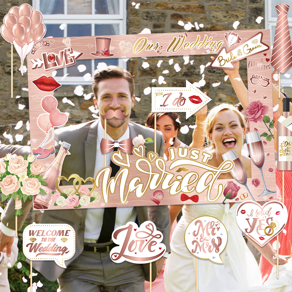 Wedding Decorations Bride to B - مراجعة Photo Booth Frame وسعره