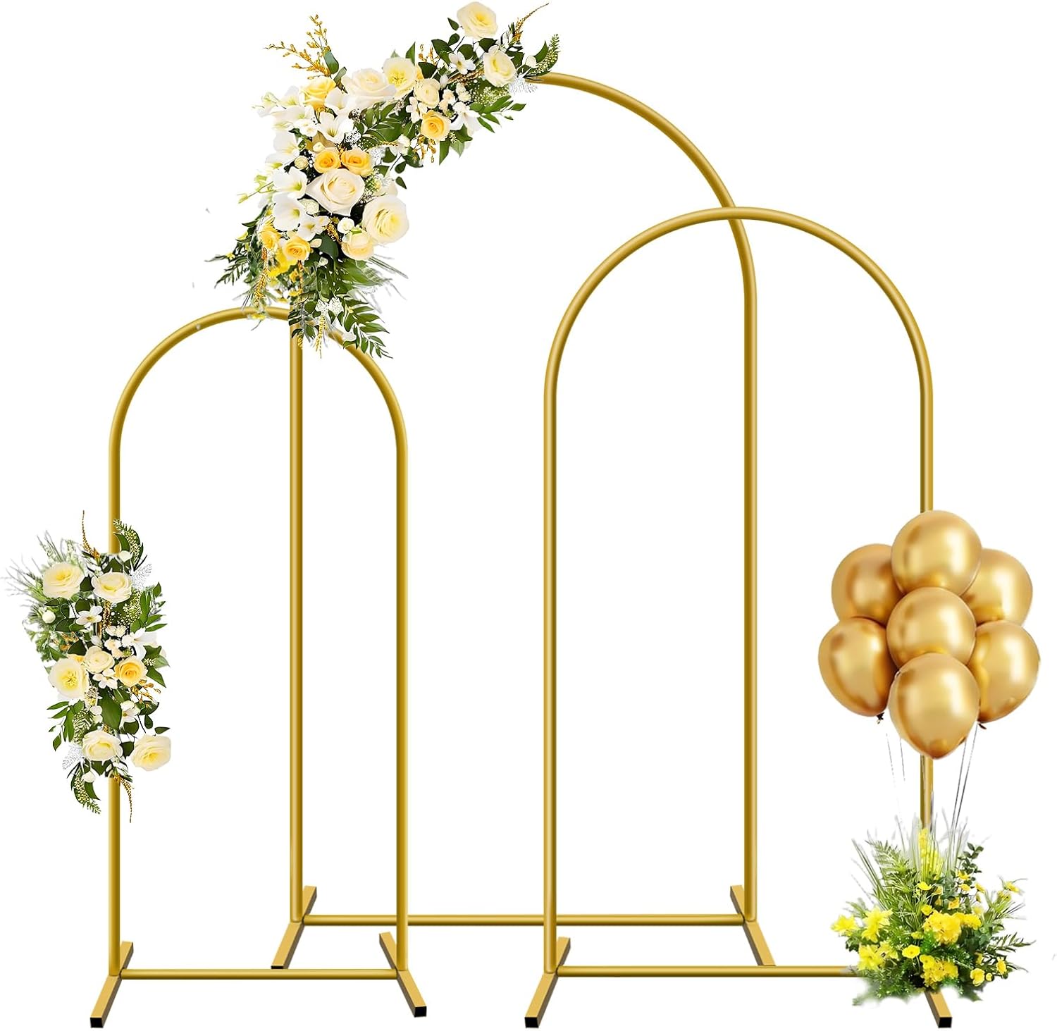 1pc Gold Metal Arch Backdrop S - مراجعة Balloon Arch Kit وسعره