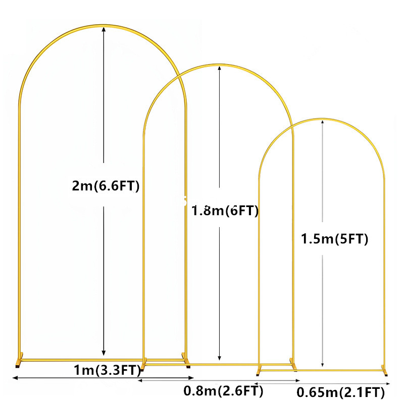 1pc Gold Metal Arch Backdrop S - مراجعة Balloon Arch Kit وسعره