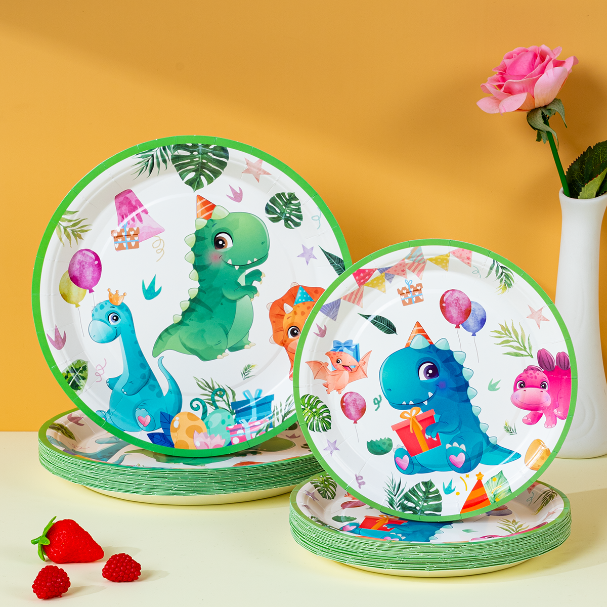 10/25/50Pcs Cute Party Dinosau - مراجعة Event Party وسعره