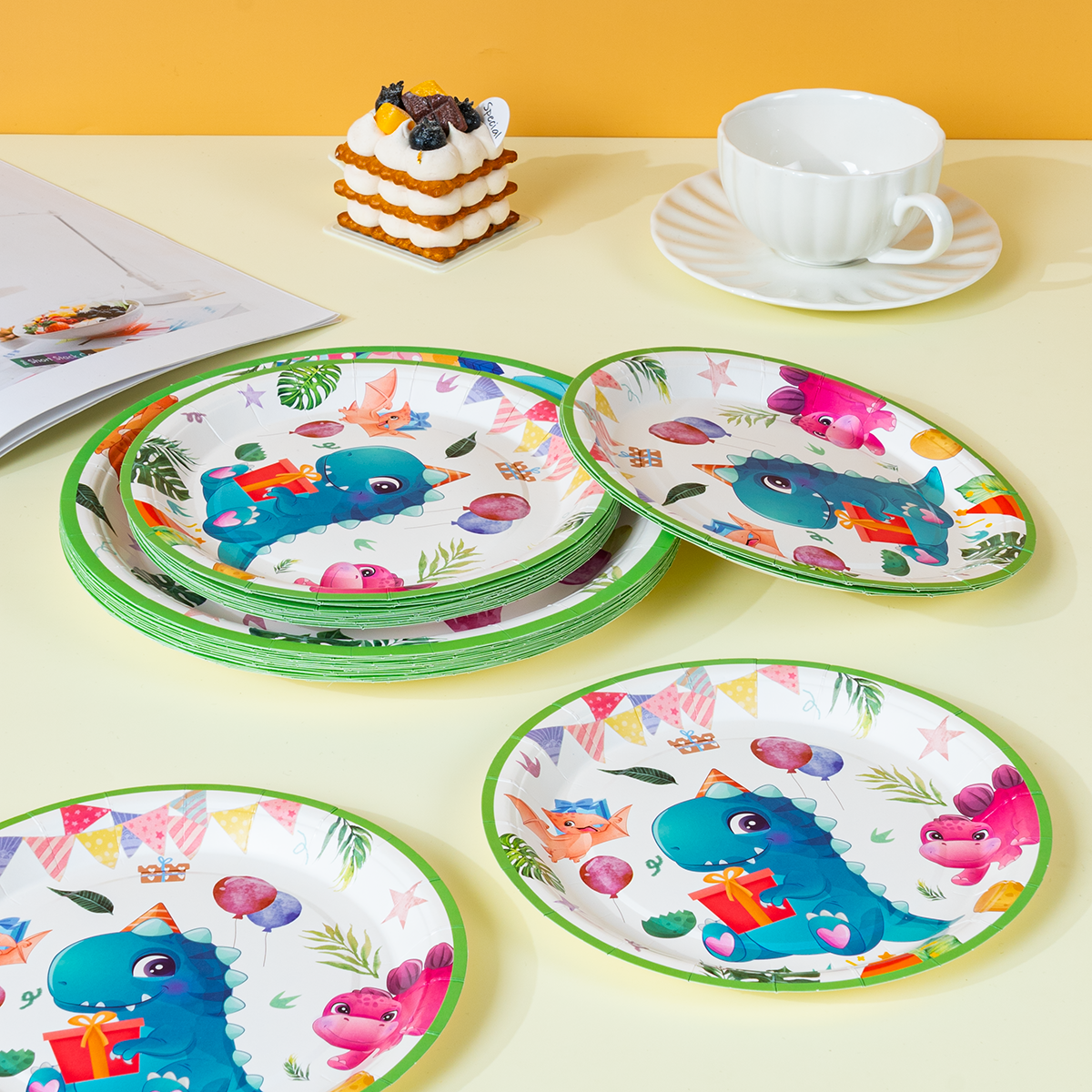 10/25/50Pcs Cute Party Dinosau - مراجعة Event Party وسعره