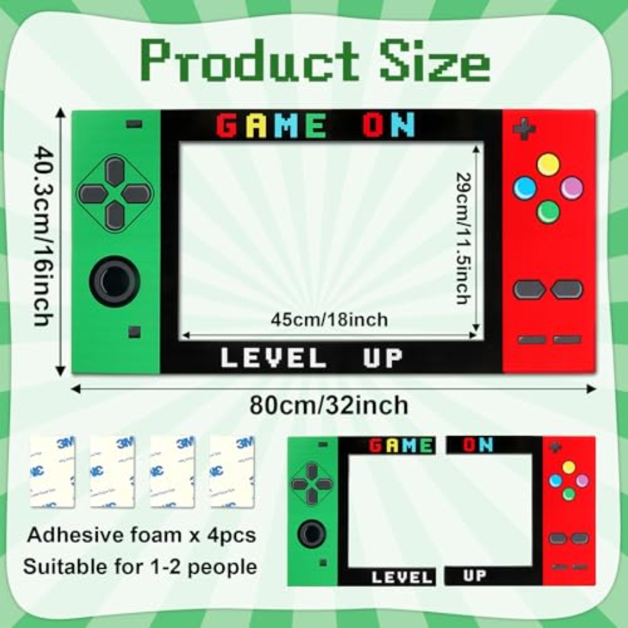 32 x 16 Foam Board Video Game  - مراجعة Photo Booth Frame وسعره