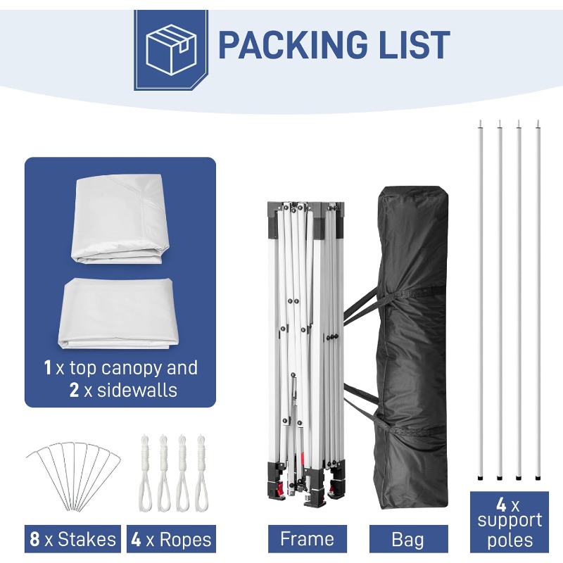 10X10Ft Pop Up Canopy Tent Ins - مراجعة Event & Party Supply وسعره