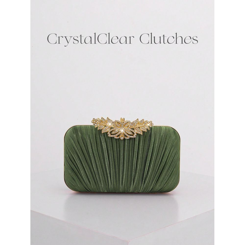 Fashion Rhinestone Decor Flap  - مراجعة Event Party Box وسعره